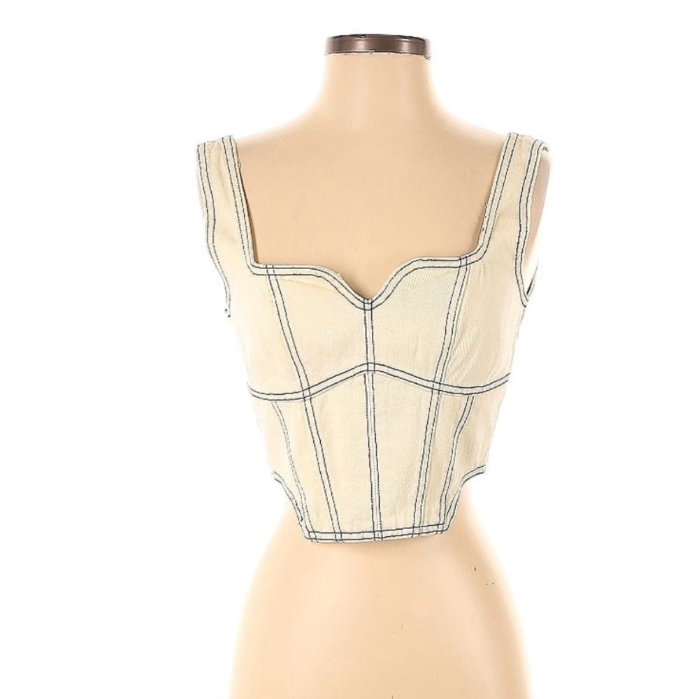 Adika contrast stitching top